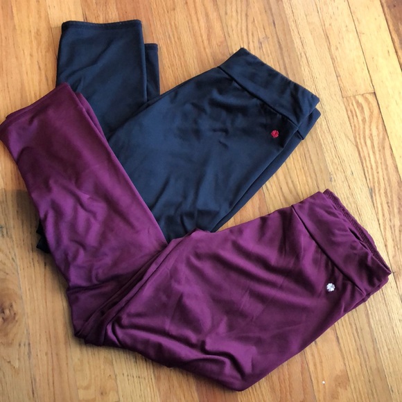 Lucky Brand Pants - 3/$15 Lucky Brand bundle of 2 black and maroon-ish leggings size large